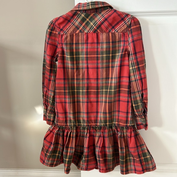 Ralph Lauren Skiwear Plaid Dress w Button Flap Pockets, Ruffle Hem +MEASUREMENTS - Picture 9 of 10
